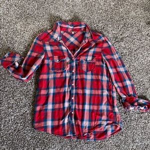 Rubbish red/blue flannel